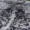 Real Genuine Black Speckled Salt and Pepper Cowhide Rug 5x5 Large Modern Living Room Area Rug Natural Leather Hair On Cheap Brazilian Brindle Hung on Wall Bedroom Cheap Cowhide Rug Sale