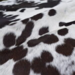 Real Genuine Brown Hereford Cowhide Rug 6x6 Large Modern Living Room Area Rug Natural Leather Hair On Cheap Brazilian Brindle Hung on Wall Bedroom Cheap Cowhide Rug Sale