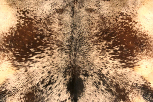 Real Genuine Tricolor Black Brown Speckled Salt and Pepper Cowhide Rug 5x6 Large Modern Living Room Area Rug Natural Leather Hair On Cheap Brazilian Brindle Hung on Wall Bedroom Cheap Cowhide Rug Sale