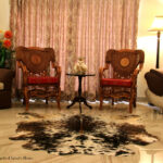 Real Genuine Brown Speckled Cowhide Rug 5x6 Large Modern Living Room Area Rug Natural Leather Hair On Cheap Brazilian Brindle Hung on Wall Bedroom Cheap Cowhide Rug Sale