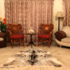 Real Genuine Black Speckled Salt and Pepper Cowhide Rug 5x5 Large Modern Living Room Area Rug Natural Leather Hair On Cheap Brazilian Brindle Hung on Wall Bedroom Cheap Cowhide Rug Sale
