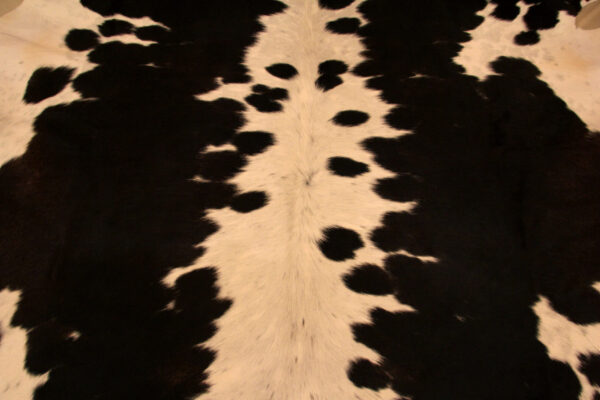 Real Genuine Black an White Cowhide Rug 6x6 Large Modern Living Room Area Rug Natural Leather Hair On Cheap Brazilian Brindle Hung on Wall Bedroom Cheap Cowhide Rug Sale