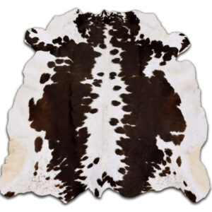 Real Genuine Black an White Cowhide Rug 6x6 Large Modern Living Room Area Rug Natural Leather Hair On Cheap Brazilian Brindle Hung on Wall Bedroom Cheap Cowhide Rug Sale