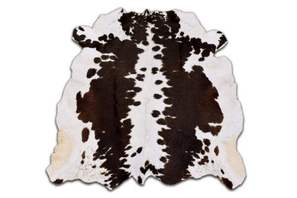 Real Genuine Black an White Cowhide Rug 6x6 Large Modern Living Room Area Rug Natural Leather Hair On Cheap Brazilian Brindle Hung on Wall Bedroom Cheap Cowhide Rug Sale